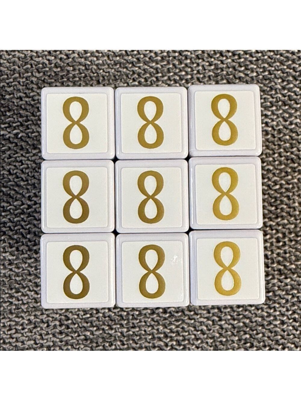 Dior White Rubik’s Cube Puzzle Plastic Gold Motifs New Authentic - Picture 16 of 17